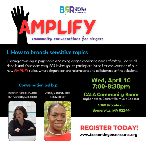 AMPLIFY: Community Conversations for Singers