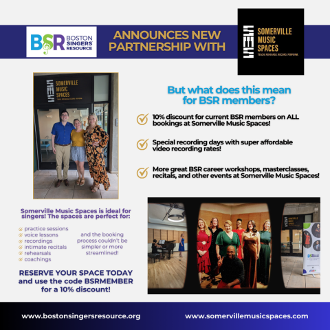 BSR announces a new partnership with Somerville Music Spaces